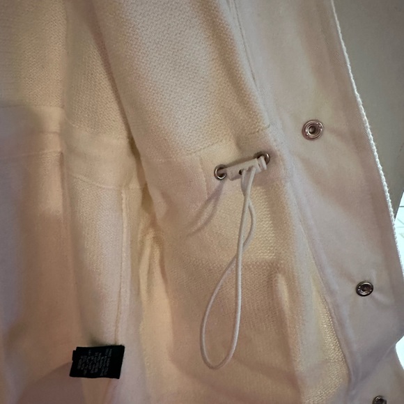 Ralph Lauren white snap button cotton jacket, has inside drawstring - Picture 2 of 2